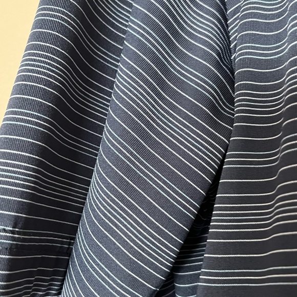 XL Men’s grey striped golf polo by Pebble Beach Performance - Picture 2 of 4